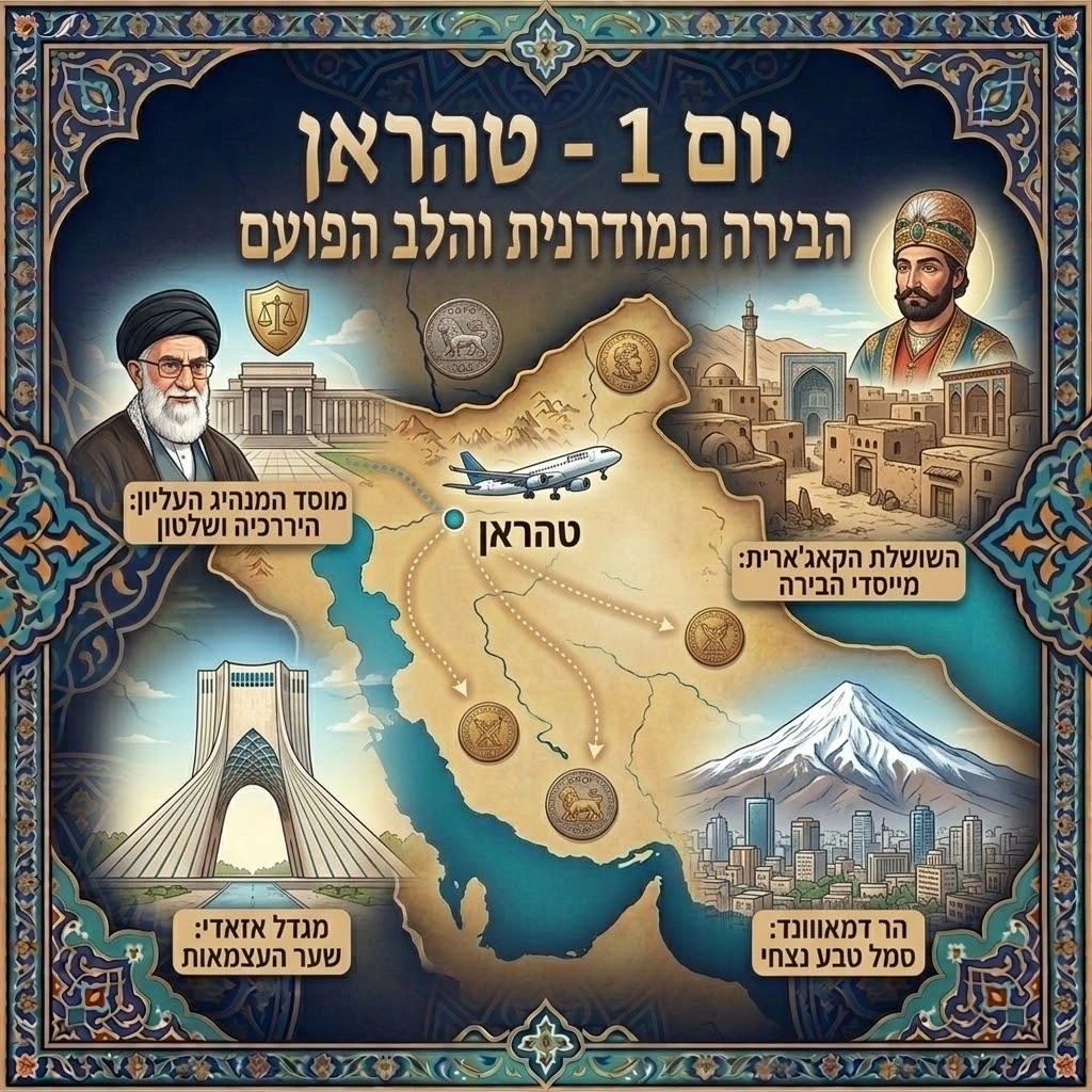 יום 1 – טיול בעיר הראשונה